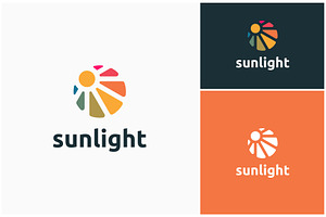 Sun Sunlight Bright Colorful Logo