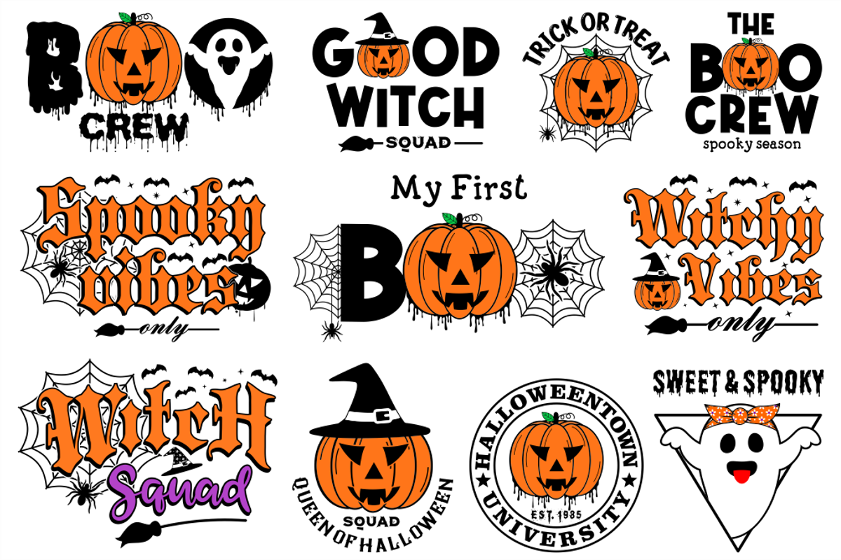 Halloween SVG & PNG Design Bundle, a Graphic by D2PUTRI (Photo 2 of 14)