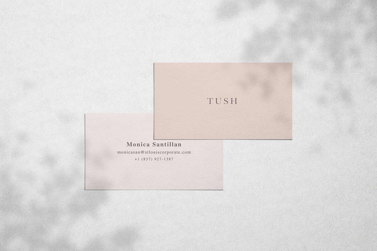 TUSH Business Cards Mockup Set, a Product Mockup by Cuoco (Photo 2 of 6)