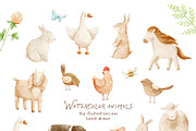 Summer in the countryside clipart, a Decorative Illustration by polikarpovaart (Thumbnail 13 of 19)