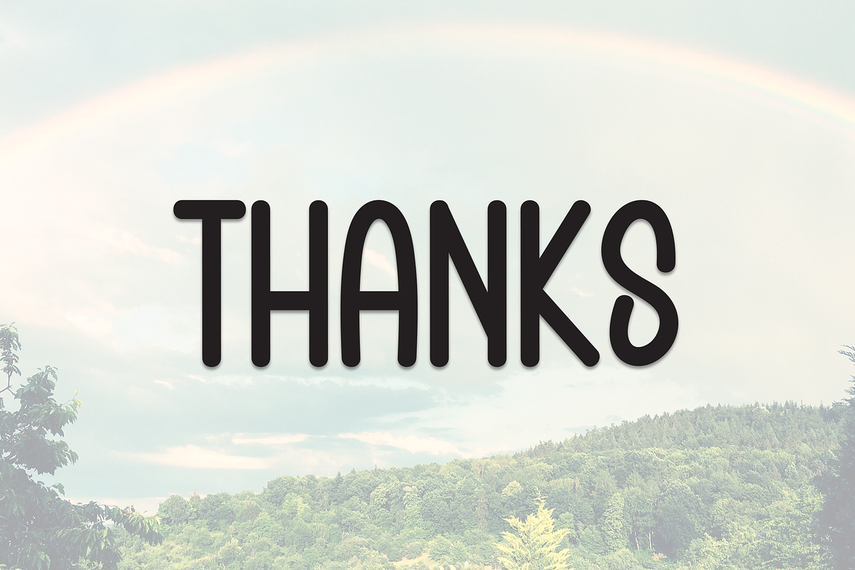 Rainbow Morning | Script Font, a Script Font by Scratchones (Photo 8 of 8)