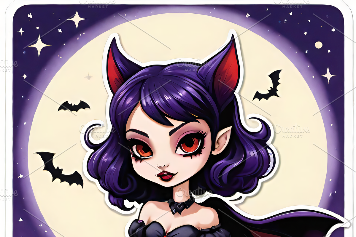 Gothic Chibi Witch Bundle, an Illustration by ETARA by Mea Hau (Photo 5 of 8)