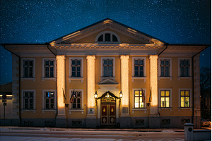 Parnu Town Hall with festive, an Architecture Photo by Our Amazing World