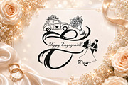 Jasmine Romantic Wedding Monogram, a Handwritten Font by Yoga Letter (Thumbnail 2 of 8)