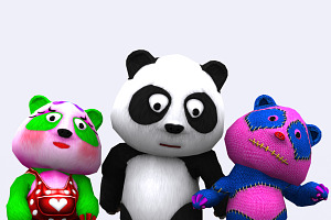 3DRT - Toonpets Pandas