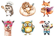 summer animals Clipart, an Animal Illustration by DreamArtGraphic (Thumbnail 3 of 4)