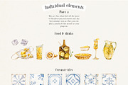 Mediterranean Citrus Garden clipart, a Decorative Illustration by Pamyatka Shop (Thumbnail 14 of 14)