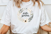 Ivory and Black Hello Summer Clipart, an Illustration by CraftArtStudio (Thumbnail 4 of 6)