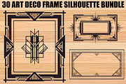Art Deco Frame SVG Bundle, an Illustration by Gaye Art (Thumbnail 1 of 31)