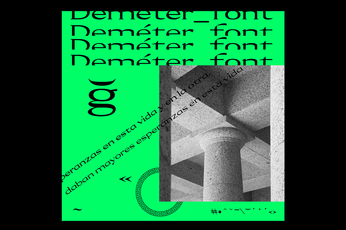Deméter Font preview 5