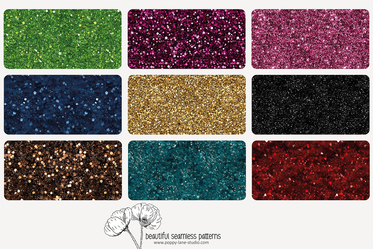80 faux glitter seamless pattern, a Pattern Graphic by Poppy Lane Studio (Photo 4 of 11)