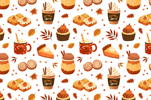 Pumpkin Spice Coffee And Sweets