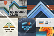 Retro Outdoor Logos, a Graphic by Firowerk (Thumbnail 3 of 5)