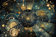 Astrology Cosmic Adventure, a Texture Graphic by Fun Digital (Thumbnail 4 of 4)