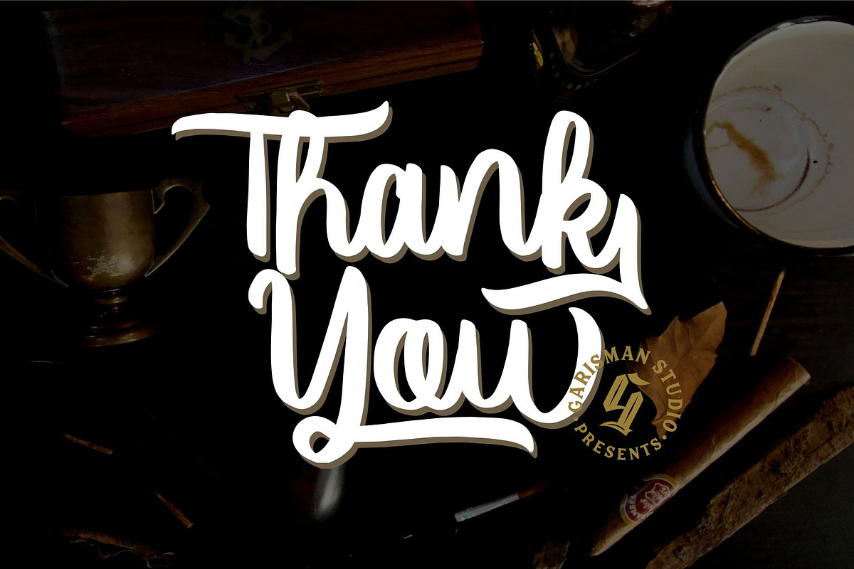 Vector Type, a Script Font by Garisman Std (Photo 9 of 9)