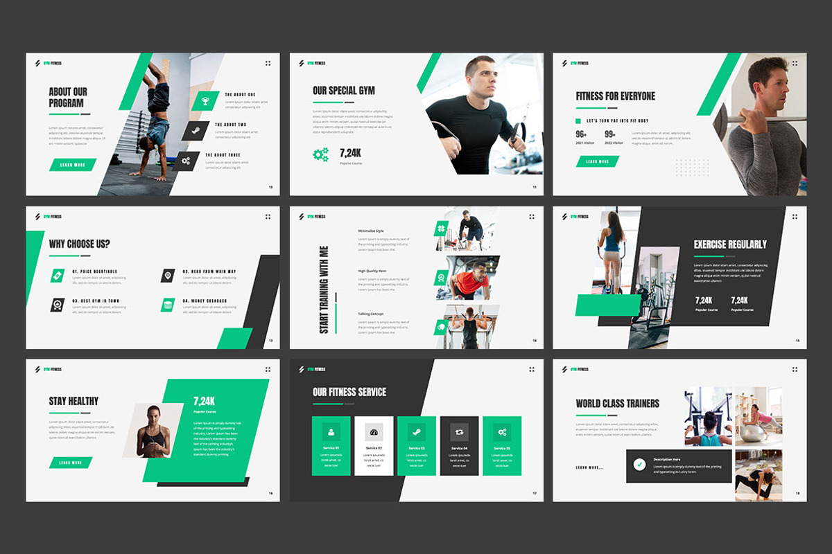 Fitness Gym - Presentation, a Presentation Template by Haidezign (Photo 3 of 4)