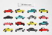 Retro cars symbols and patterns, an Object Graphic by yttadesign (Thumbnail 3 of 17)