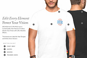 Men T-Shirt 10x Mock-ups, a Shirt Mockup by Mocca Mockups Store (Thumbnail 2 of 5)