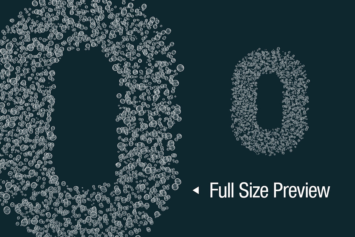 Bubble Font & PNG Set, a Sans Serif Font by Creative Graphics (Photo 3 of 3)