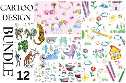Digital Cartoon Design Bundle – Unic