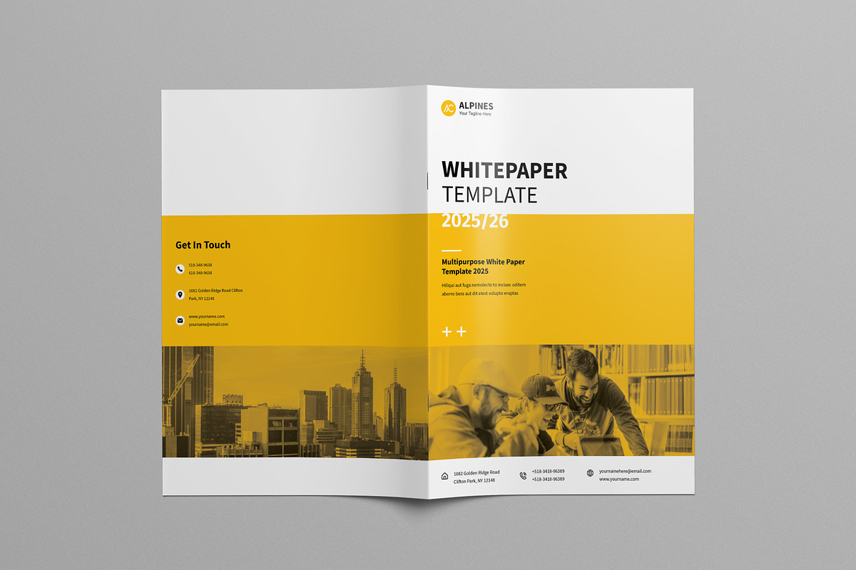 White Paper Template | Word & Canva, a Brochure Template by HiveArts (Photo 9 of 9)