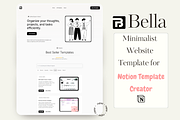 Minimalist Framer Websites / Notion, a Websites & App Template by DaisyStudio (Thumbnail 1 of 9)