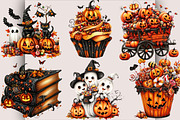 Whimsical Halloween Clipart PNG, a Seasonal Illustration by SVGArt (Thumbnail 2 of 5)