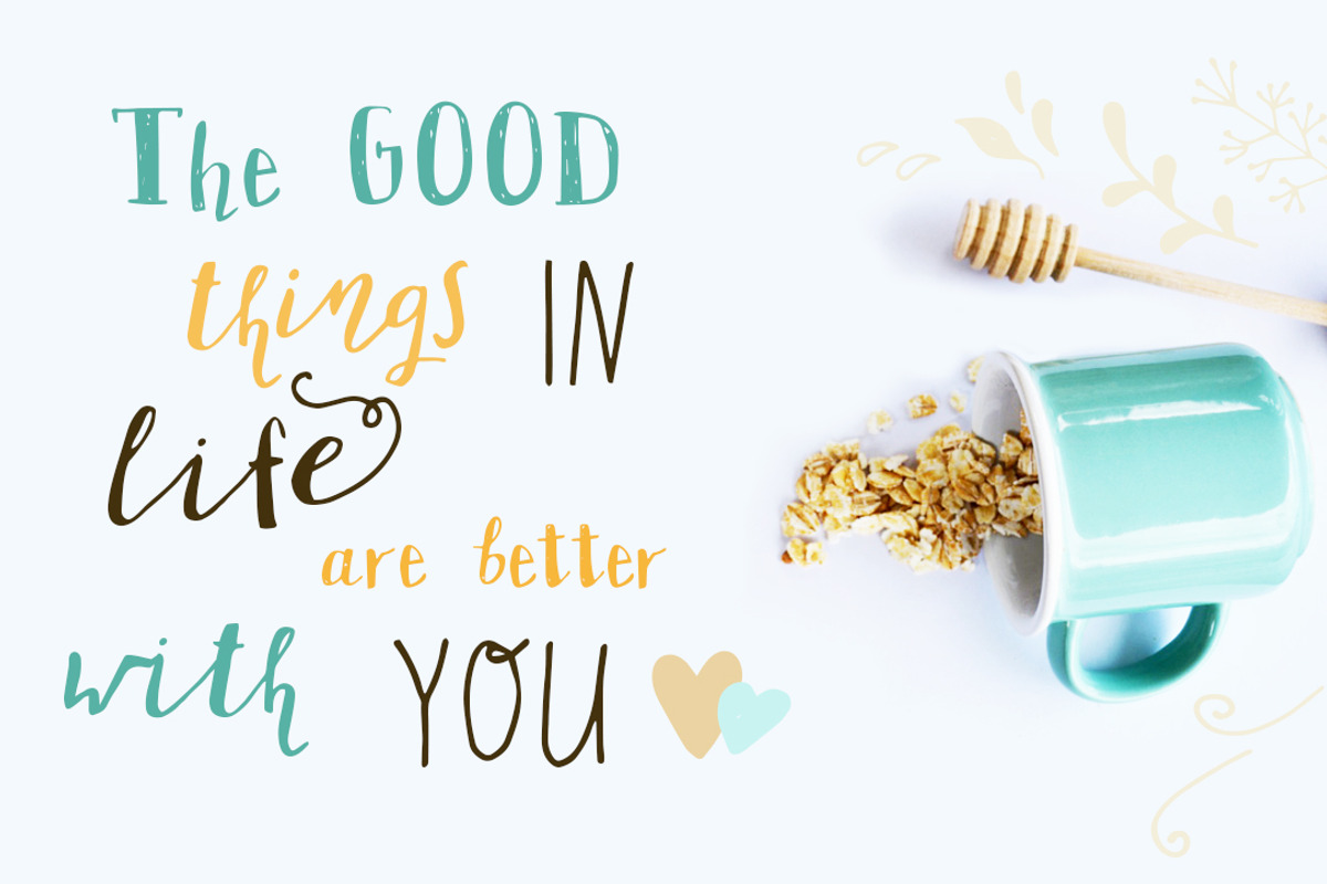 Cream of oatmeal font trio preview 3