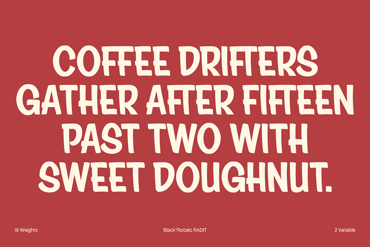 Rotalic Radit – Modern Rotalic Font, a Sans Serif Font by Casloop Studio (Photo 9 of 10)