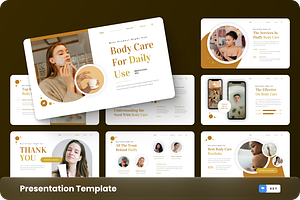 Fluffy - Body Care Keynote Template, a Presentation Template by GraphauseProject