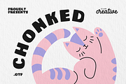 CC-Chonked by Club Creative, a Sans Serif Font by ClubCreativeLtd (Thumbnail 1 of 4)