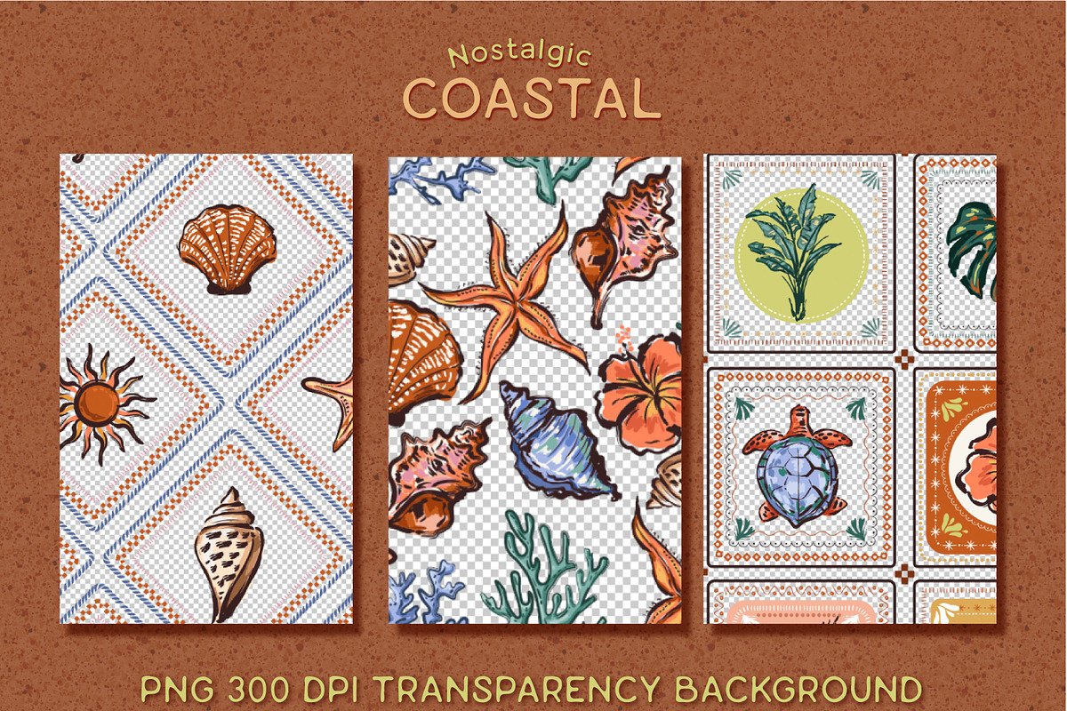 Nostalgic Coastal, a Pattern Graphic by MSNTY STUDIOX (Photo 10 of 36)