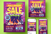 Halloween Sale Flyer, a Flyer Template by Creativestoree (Thumbnail 1 of 5)