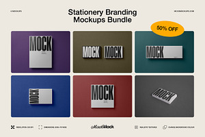 6 Branding Mockups Bundle Kit