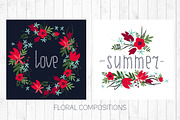 Flowers + Alphabet, a Decorative Illustration by YuliaBiser (Thumbnail 3 of 9)