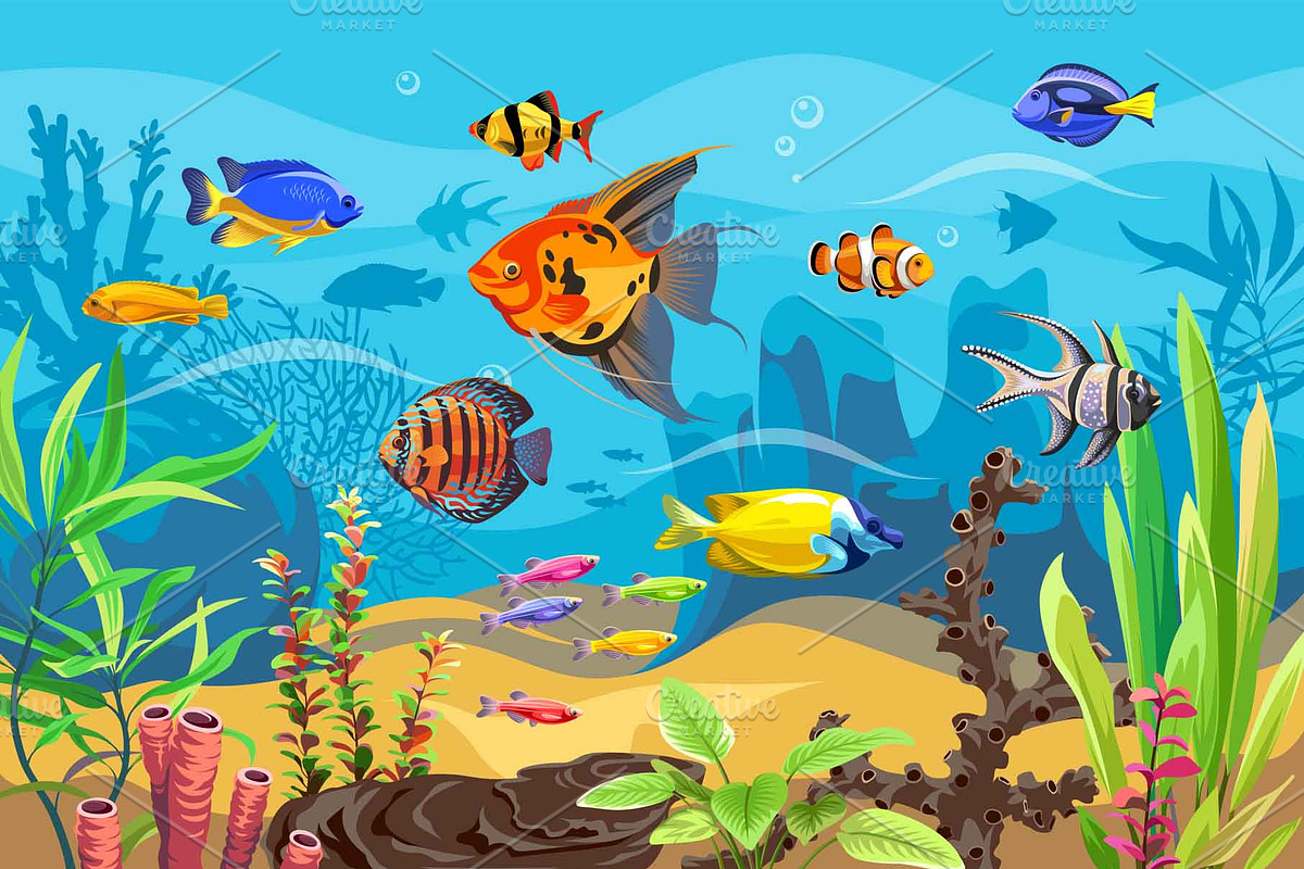 Seascape 1, a Decorative Illustration by Yulia Ogneva (Photo 1 of 4)