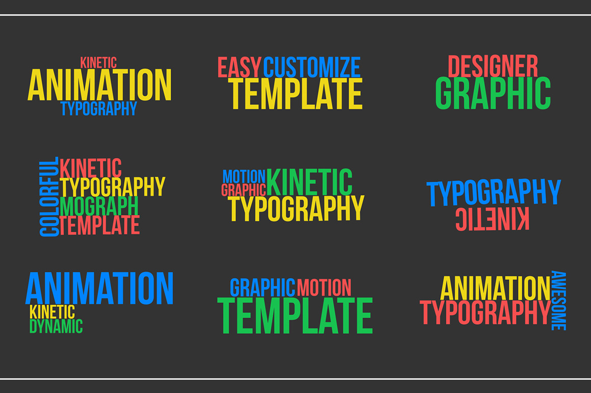 Kinetic Typography v1 (.mogrt), a Templates & Theme by MinnaPicture