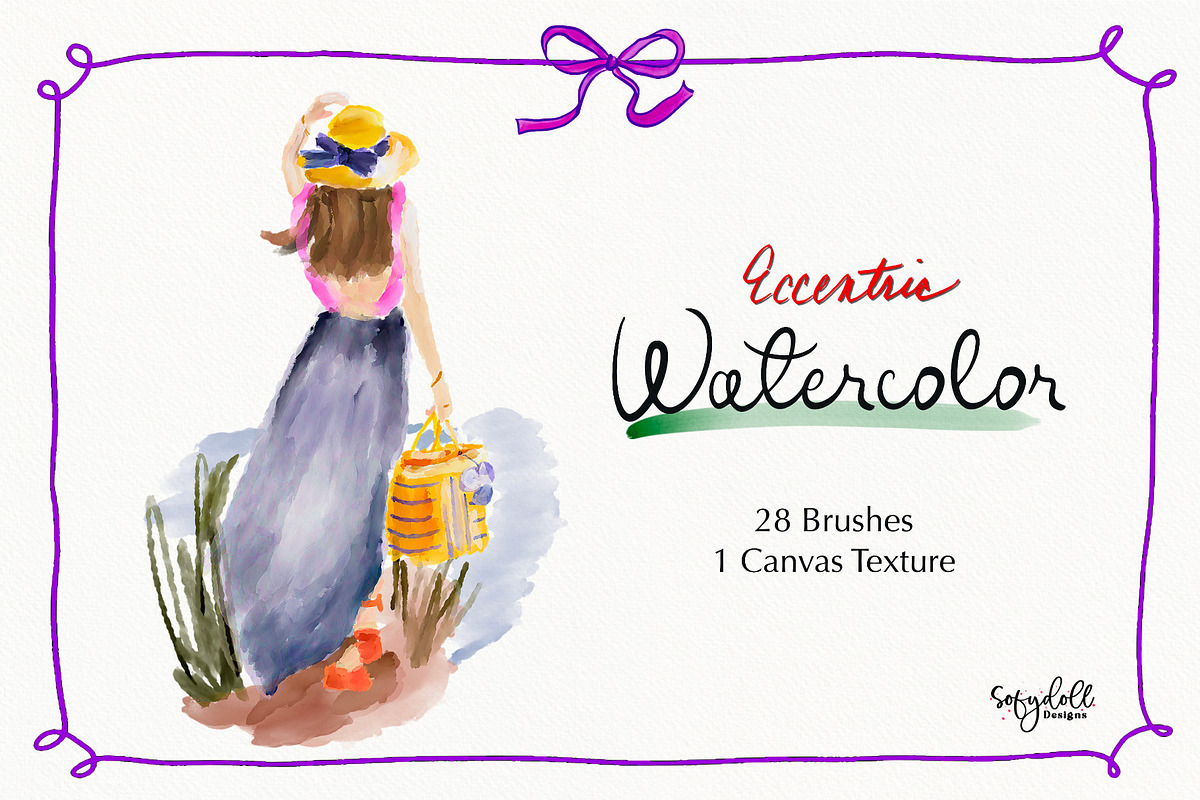 Eccentric Watercolor for Procreate, a Brush Add-On by Sofydoll Designs (Photo 2 of 8)