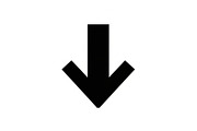 Bold Down Arrow Minimal Icon Bundle, an Icon by hafijul (Thumbnail 9 of 10)
