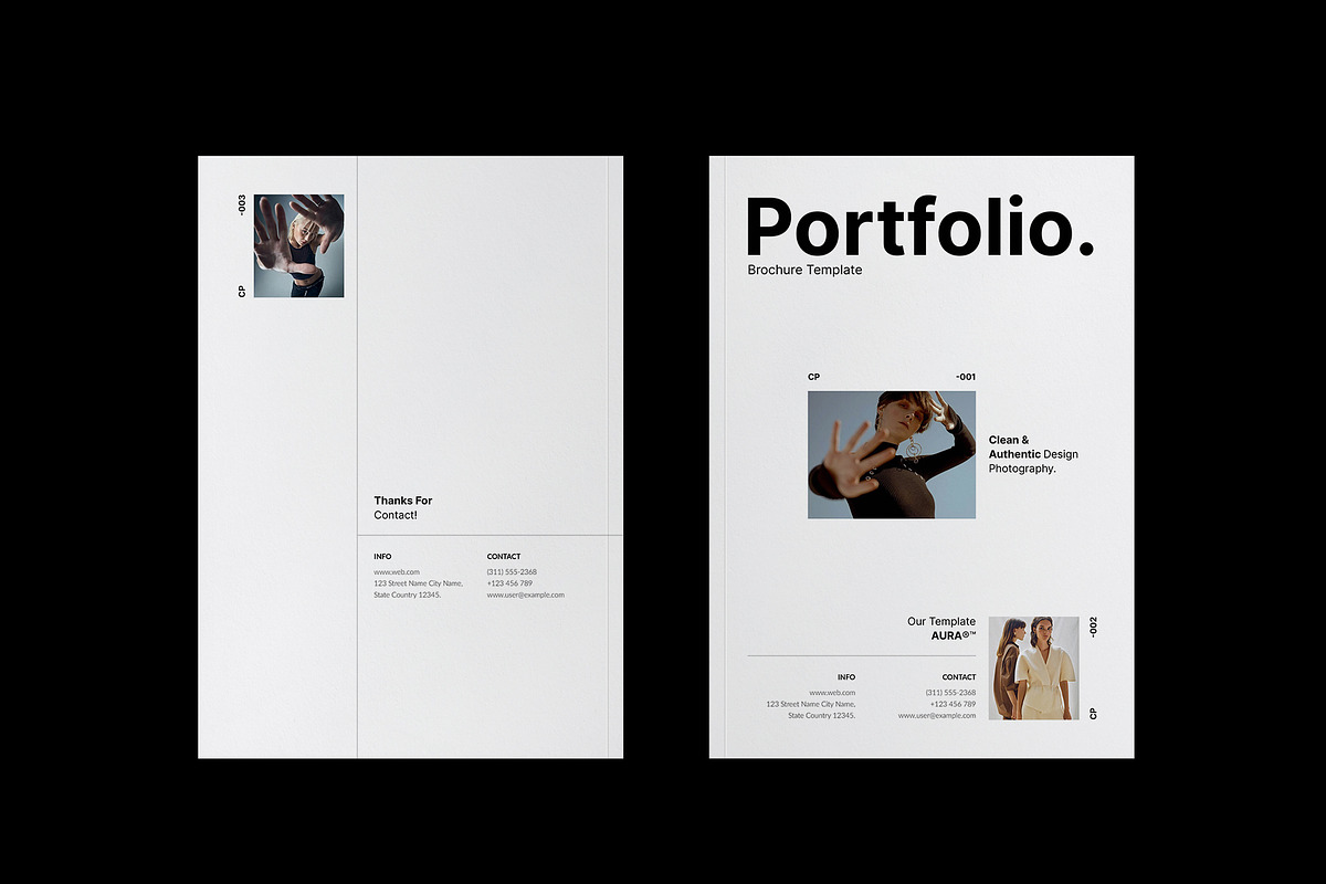 AURA Brochure Portfolio Template, a Brochure Template by TemplateFolio-Shop (Photo 14 of 18)
