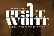 Reske Wuite - Ultra Bold Serif Font, a Serif Font by PutraCetol Studio (Thumbnail 1 of 11)