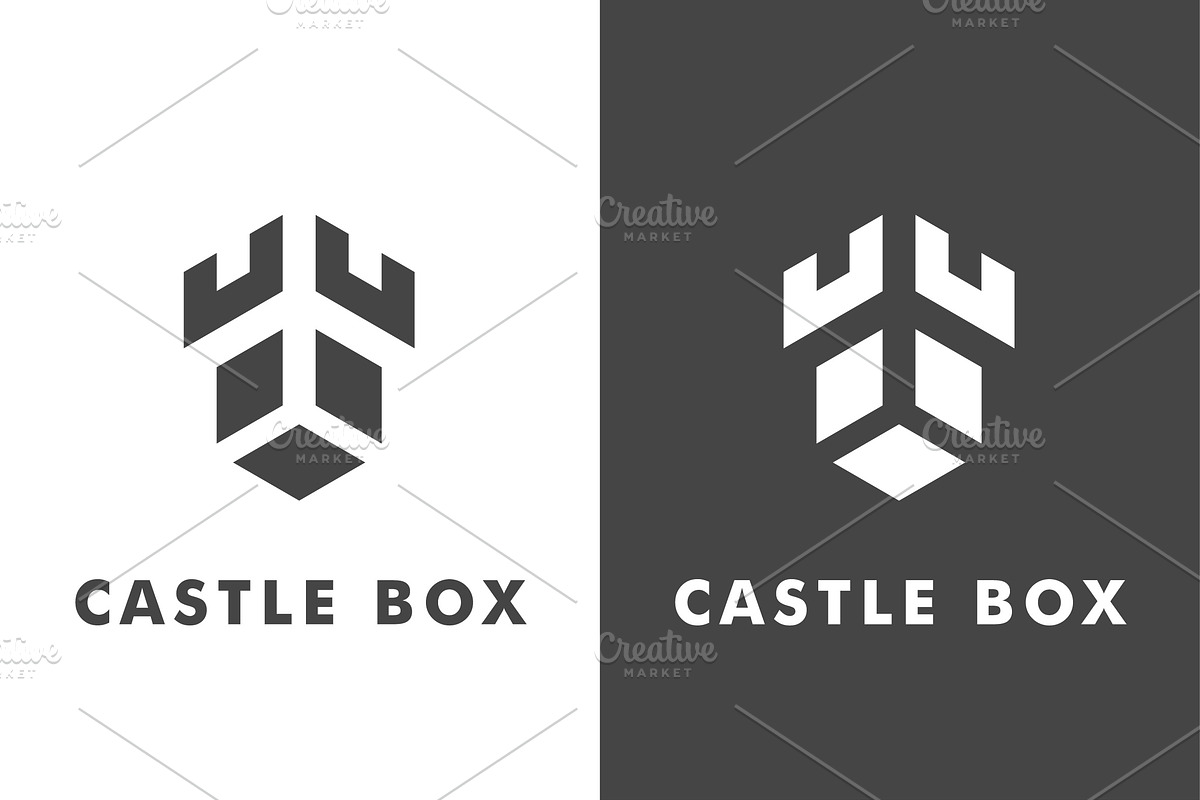 Castle Box Logo Design Icon, a Branding & Logo Template by Morvana Crew