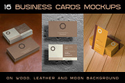 16 Business cards | Mock Up, a Print Template by Level up (Thumbnail 1 of 2)