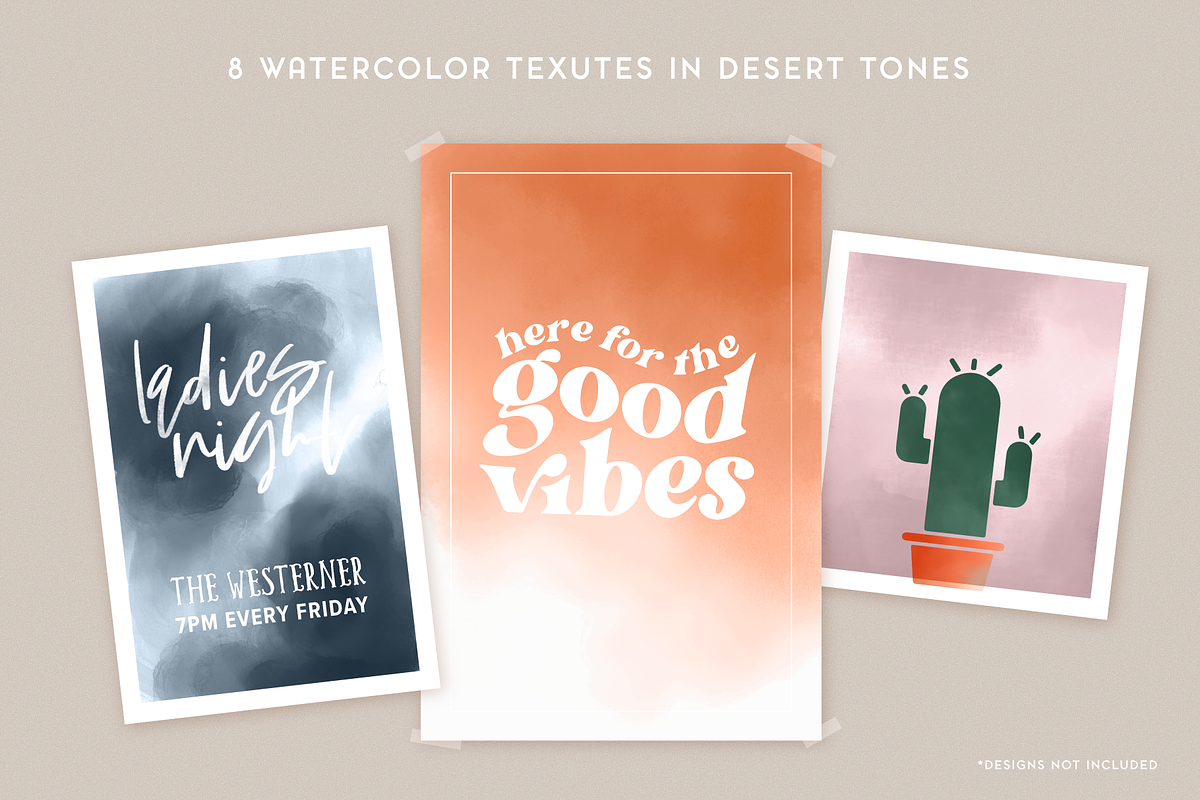 Watercolor Background Bundle, a Texture Graphic by cassi has hobbies (Photo 2 of 6)