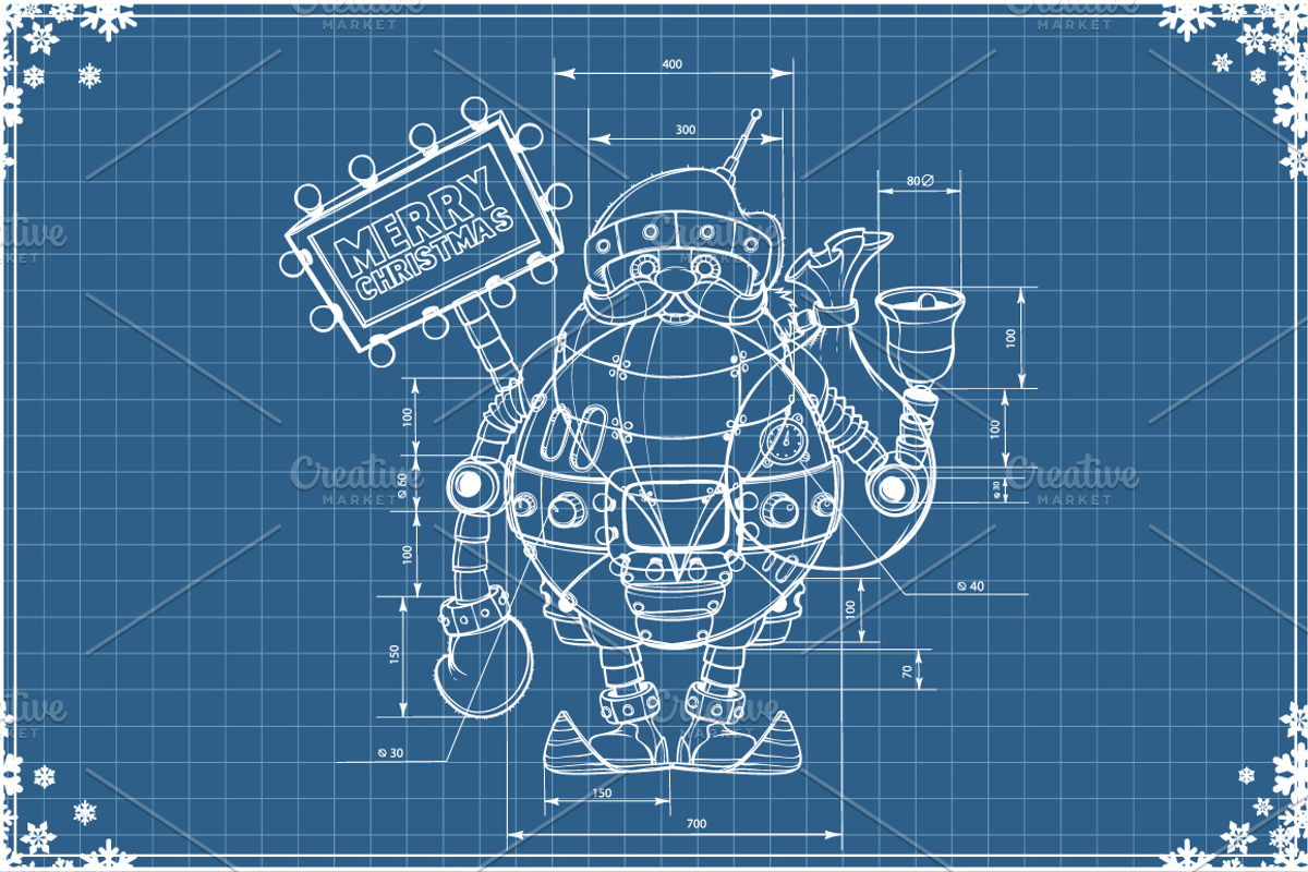Robot Santa and Elf, a Technology Illustration by yuanden graphics (Photo 3 of 3)