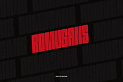 Romusans | Condensed Font Duo, a Sans Serif Font by Mahesans Co (Thumbnail 2 of 10)
