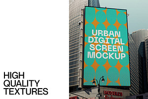 Urban Digital Screen Mockup