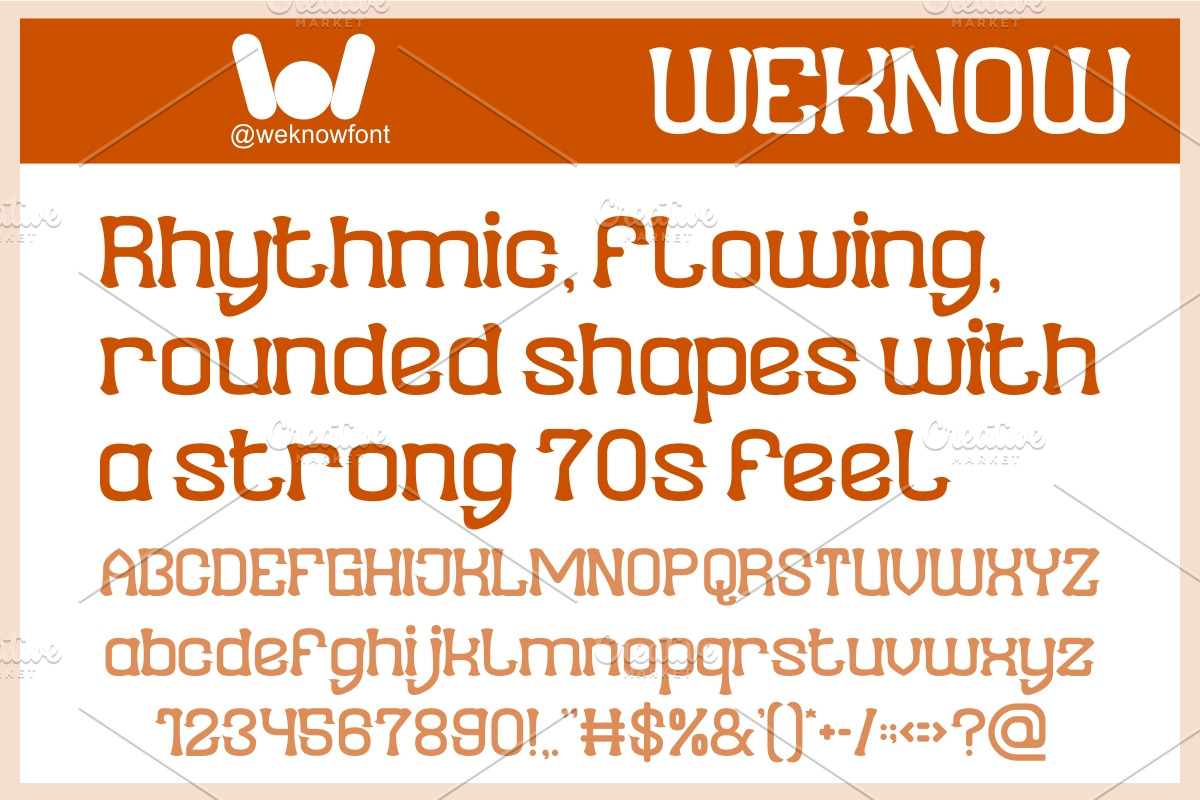 Funky Groove font, a Sans Serif Font by weknow (Photo 3 of 8)