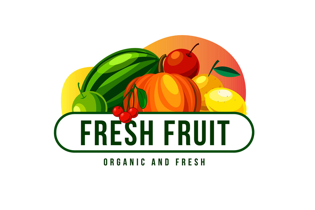 FRUIT & VEGETABLE BUNDEL LOGO BADGE, a Branding & Logo Template by grindstudio (Photo 9 of 11)