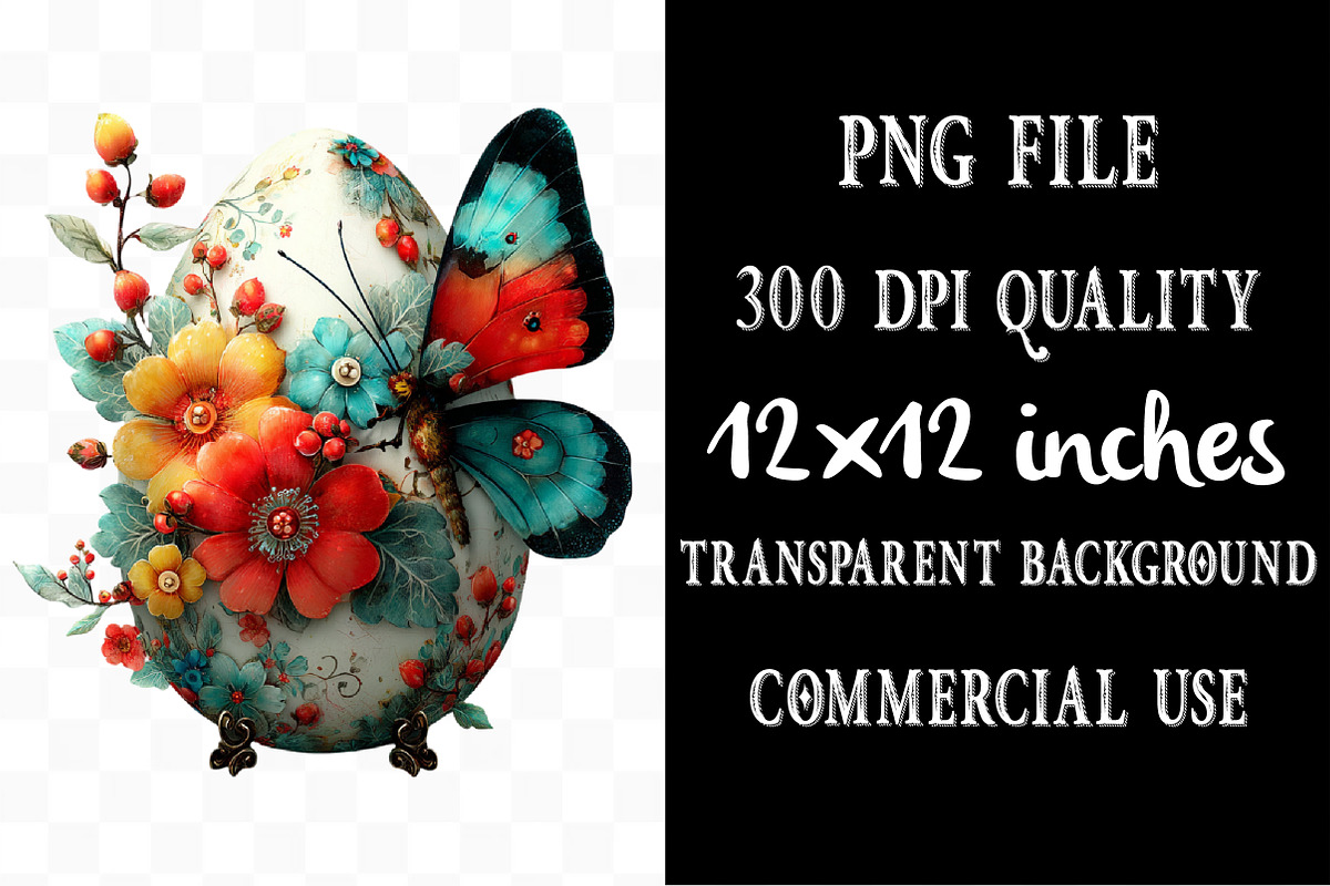 Whimsical Easter Egg Clipart, an Illustration by Designking (Photo 4 of 5)